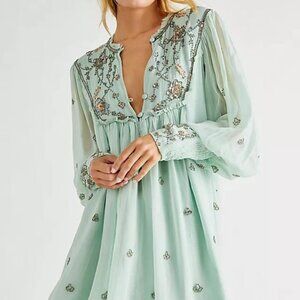 NWT Free People Bali Golden Sun Dress